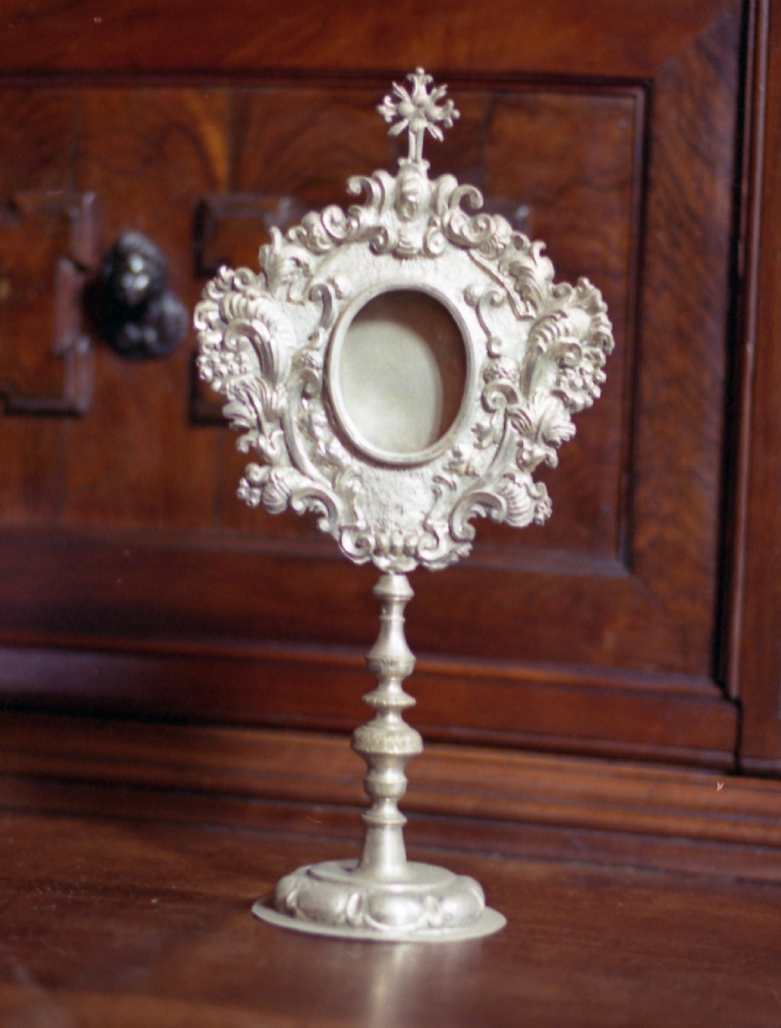 reliquiario - a ostensorio - bottega bolognese (sec. XVIII)