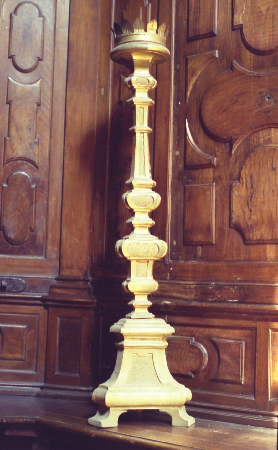 candeliere d'altare - bottega bolognese (prima metà sec. XIX)