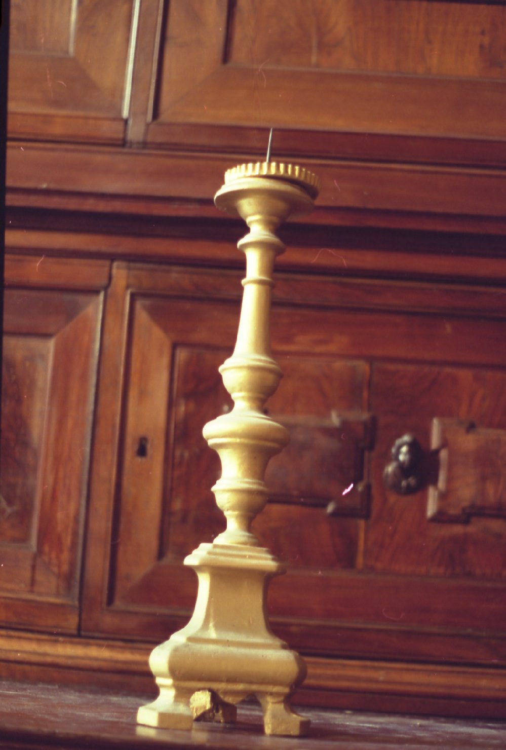 candeliere d'altare - bottega bolognese (prima metà sec. XX)