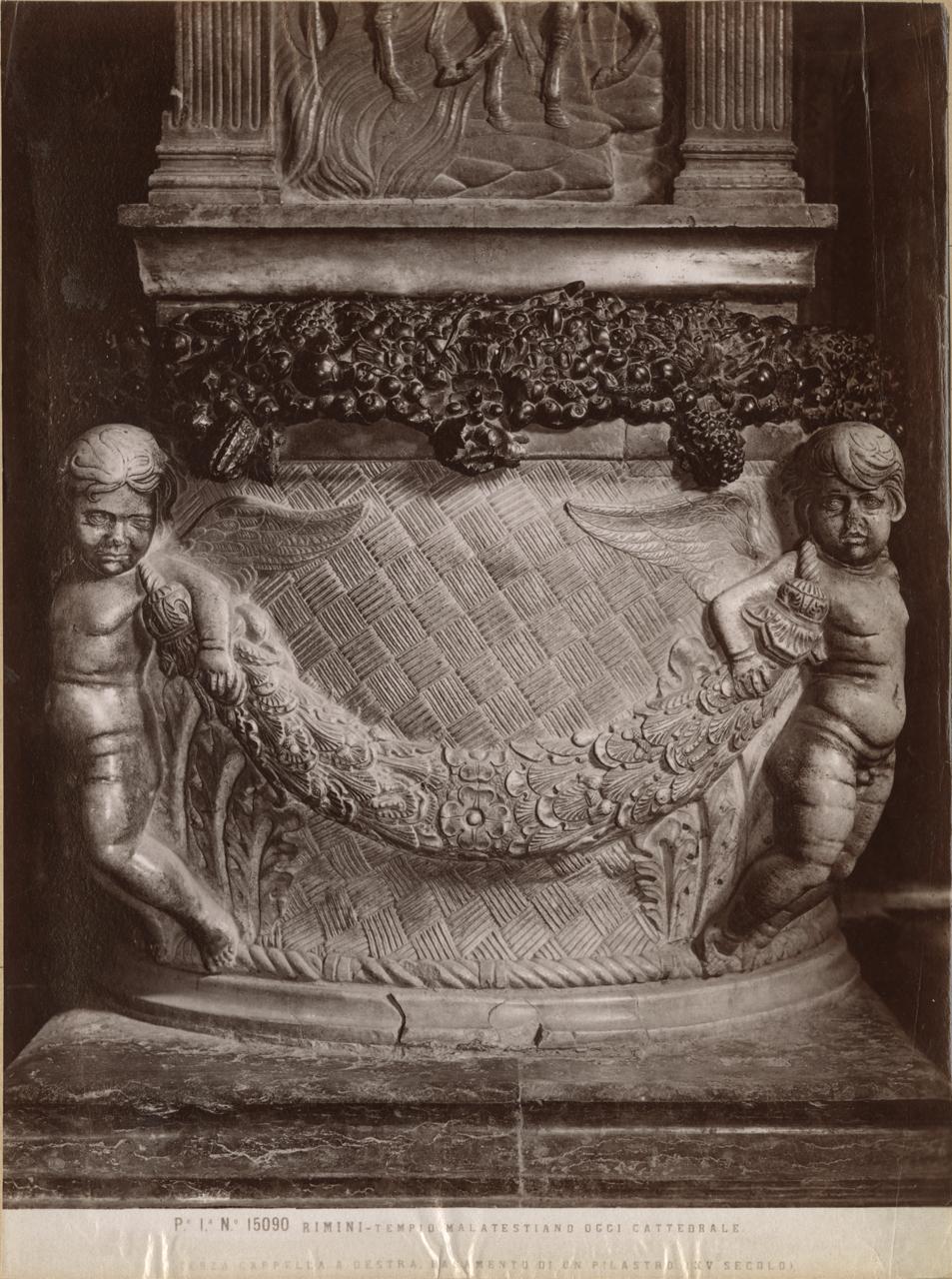 Putti - Sculture (positivo) di Agostino di Duccio (e aiuti), Fratelli Alinari (ditta) (XIX)