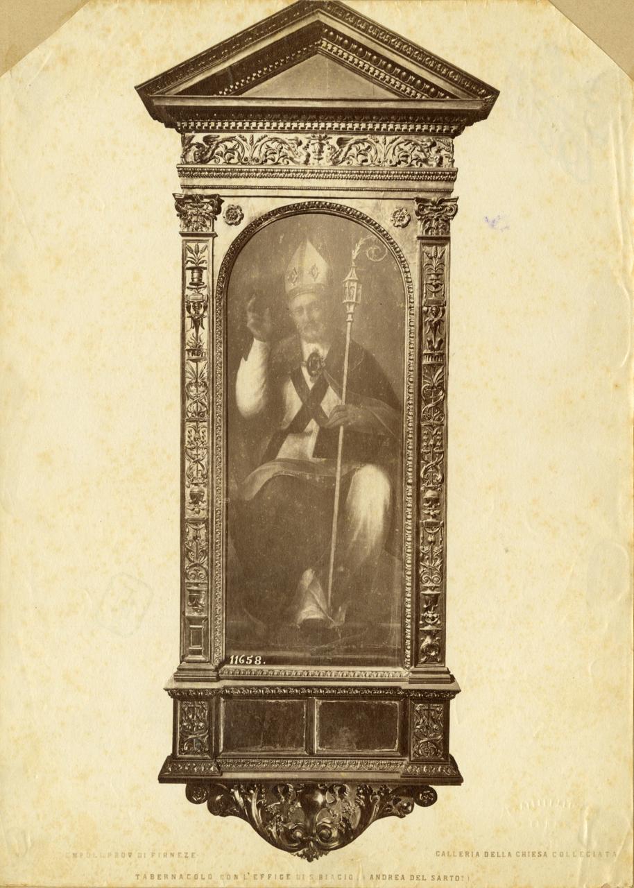 San Biagio - Dipinti (positivo) di Sogliani, Giovanni Antonio, Andrea del Sarto (attr), Fratelli Alinari (ditta) (XIX)