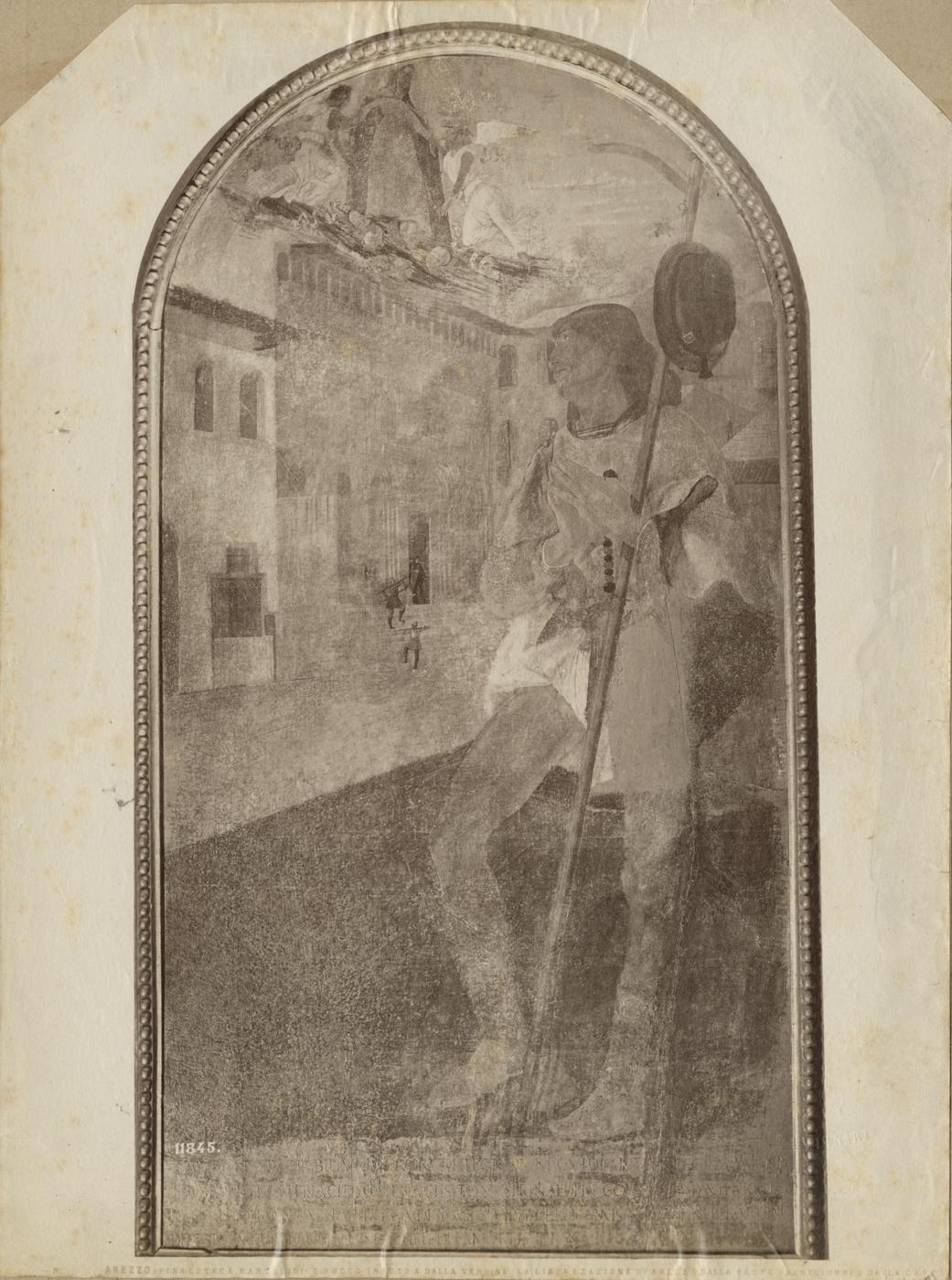 San Rocco intercede presso la Madonna contro la peste - Dipinti (positivo) di Bartolomeo della Gatta, Fratelli Alinari (ditta) (XIX)