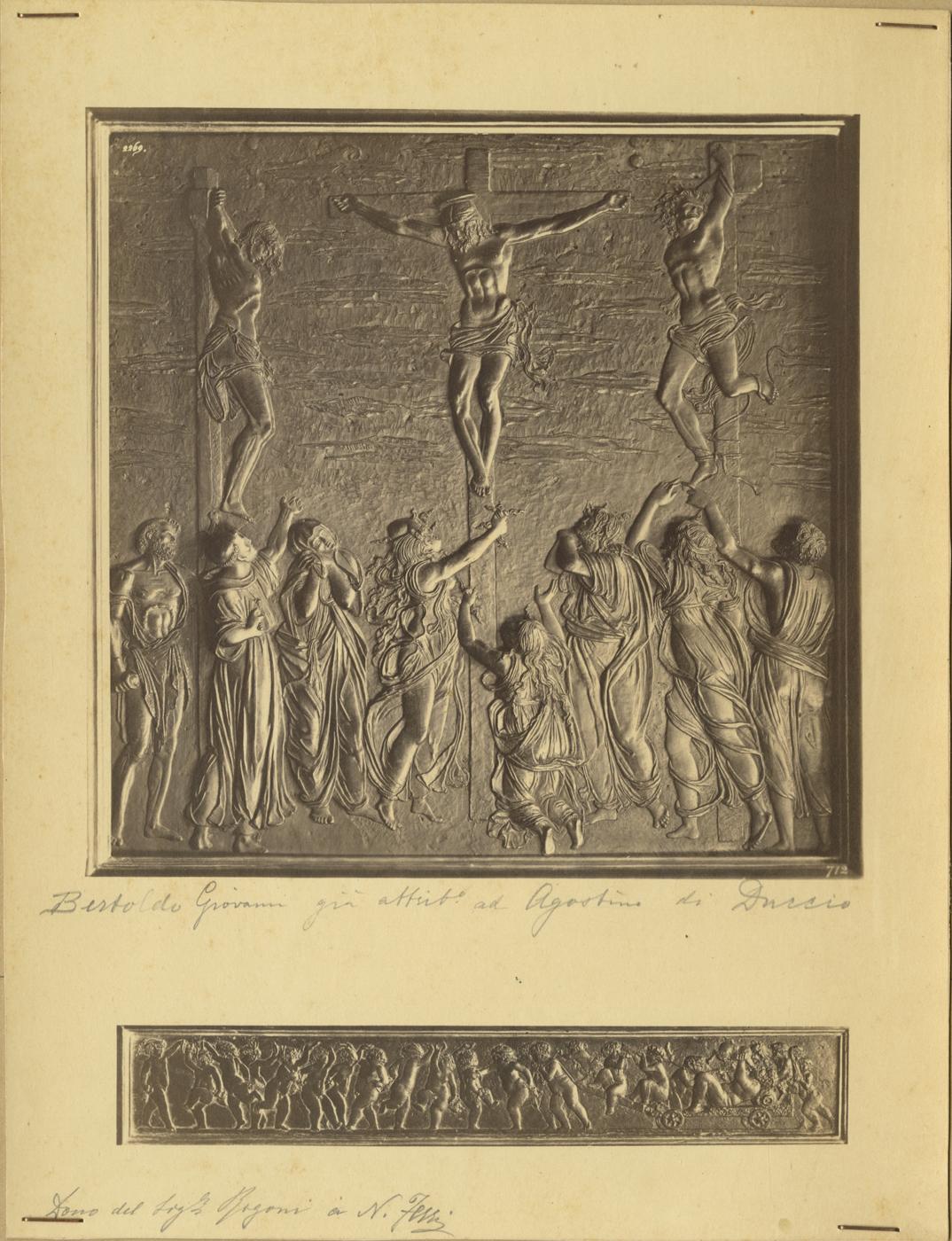 Crocefissione - Rilievi (positivo) di Bertoldo di Giovanni, Agostino di Duccio (attr), Anonimo (XIX)