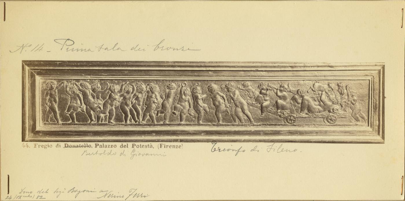 Trionfo di Bacco - Rilievi (positivo) di Bertoldo di Giovanni, Donatello (attr), Anonimo (XIX)