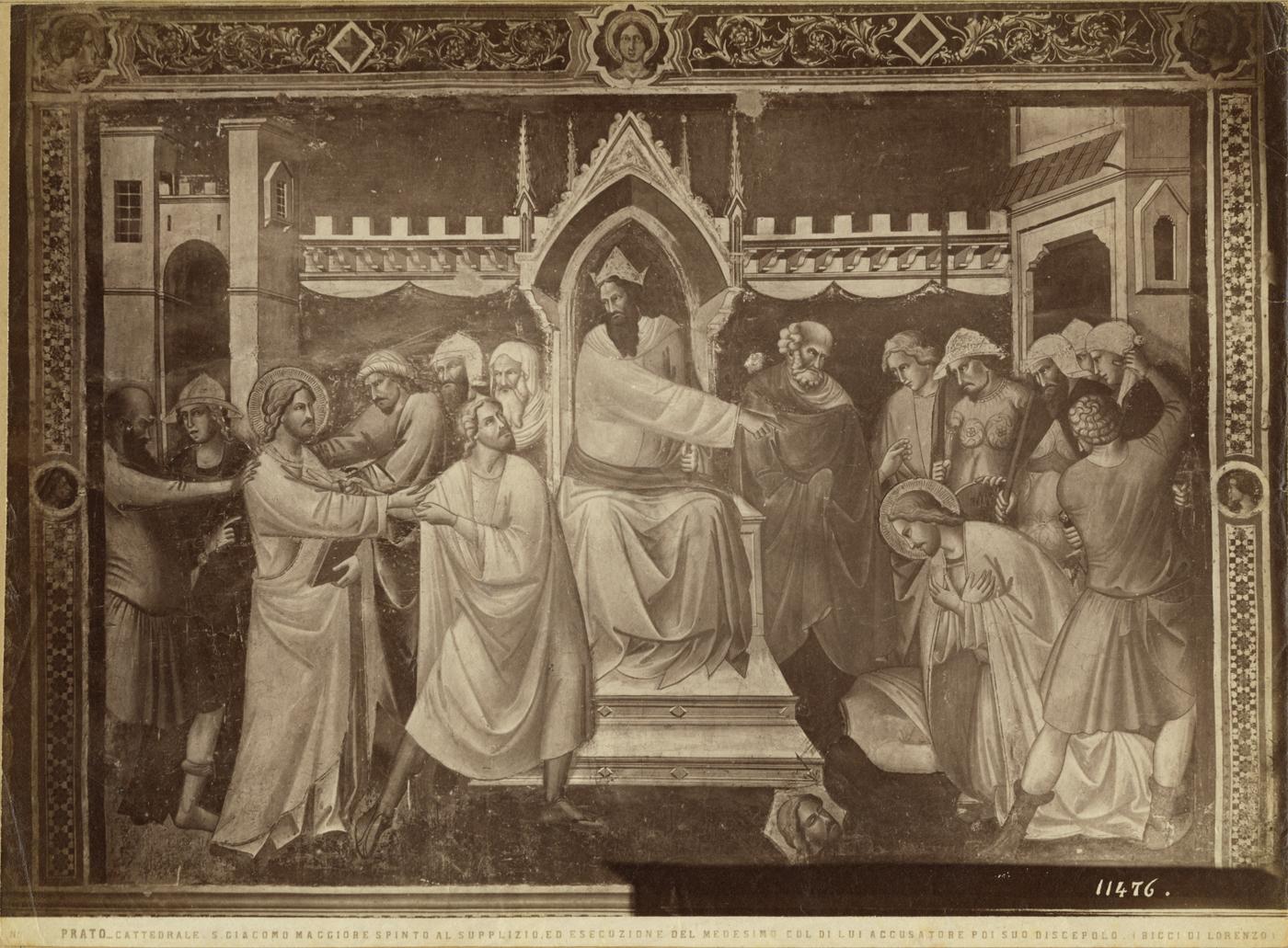 Storie di San Giacomo - Dipinti (positivo) di Bicci di Lorenzo (cerchia), Fratelli Alinari (ditta) (XIX/ XX)