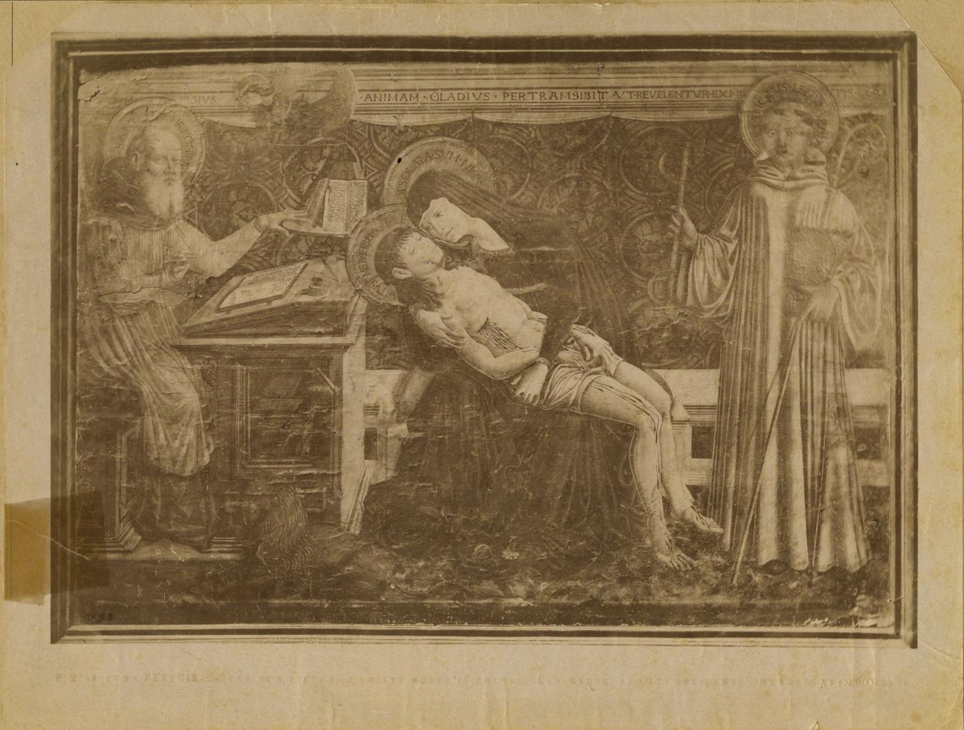 Pietà - Dipinti (positivo) di Bonfigli, Benedetto (attr), Fratelli Alinari (ditta) (XIX/ XX)