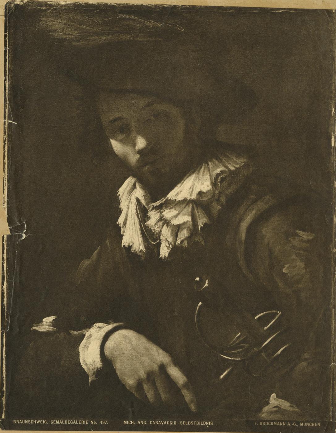 Ritratto virile - Dipinti (positivo) di Vouet, Simon, Borgianni, Orazio (attr), Bruckmann Verlag (ditta) (XIX/ XX)