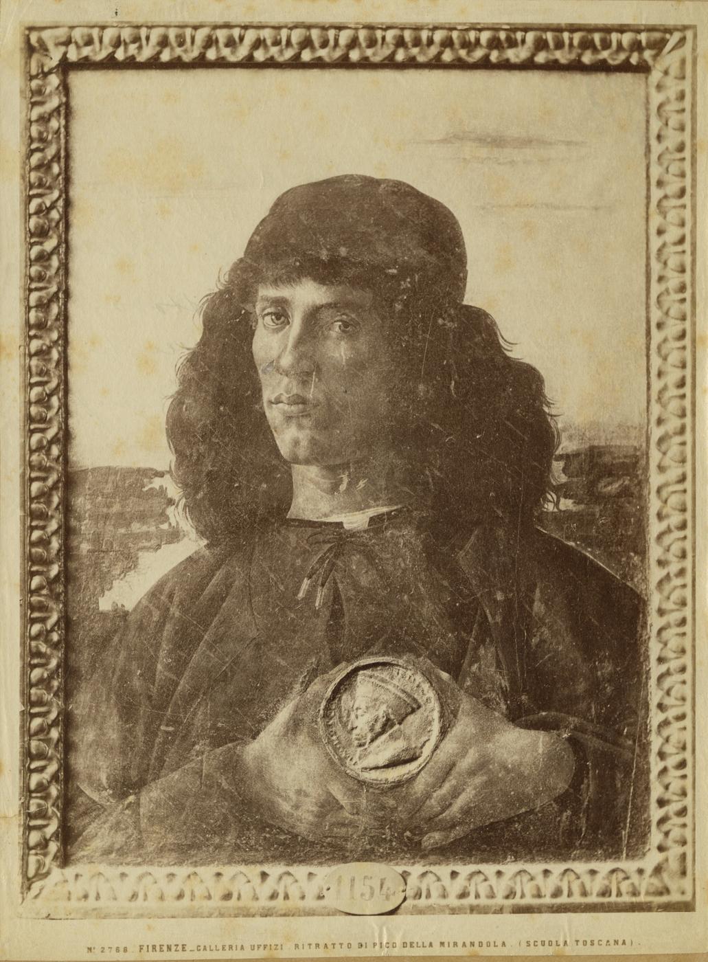 Ritratto di giovane - Dipinti (positivo) di Botticelli, Sandro, Fratelli Alinari (ditta) (XIX)
