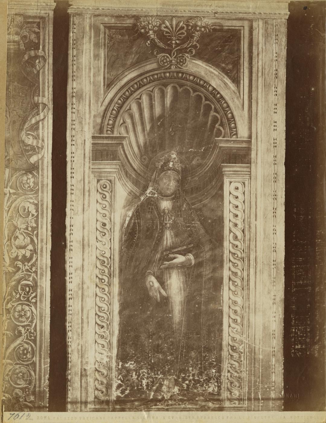 Ritratti di papi - Affreschi (positivo) di Botticelli, Sandro, Fratelli Alinari (ditta) (XIX)