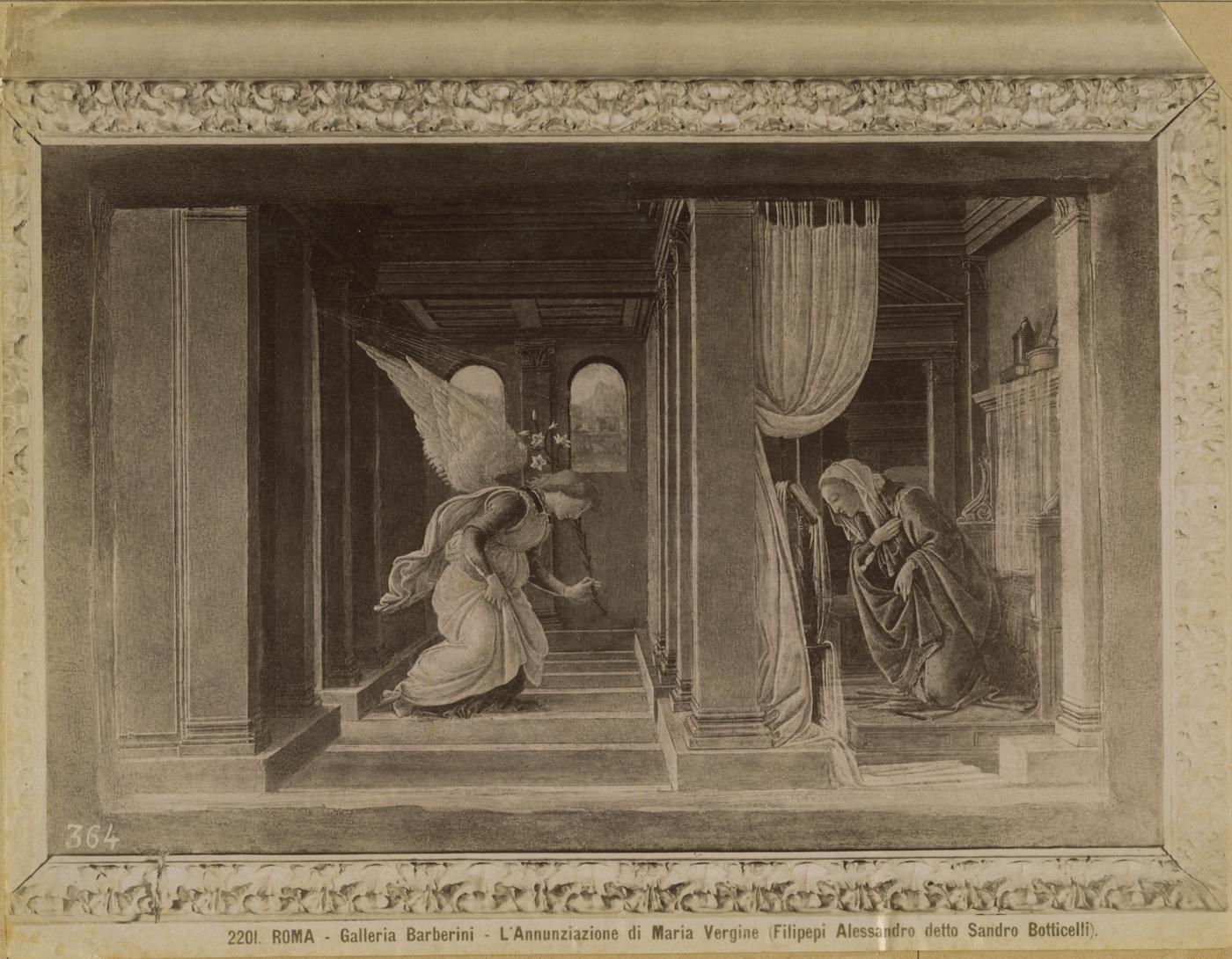 Annunciazione - Dipinti (positivo) di Botticelli, Sandro, Anonimo (XIX/ XX)