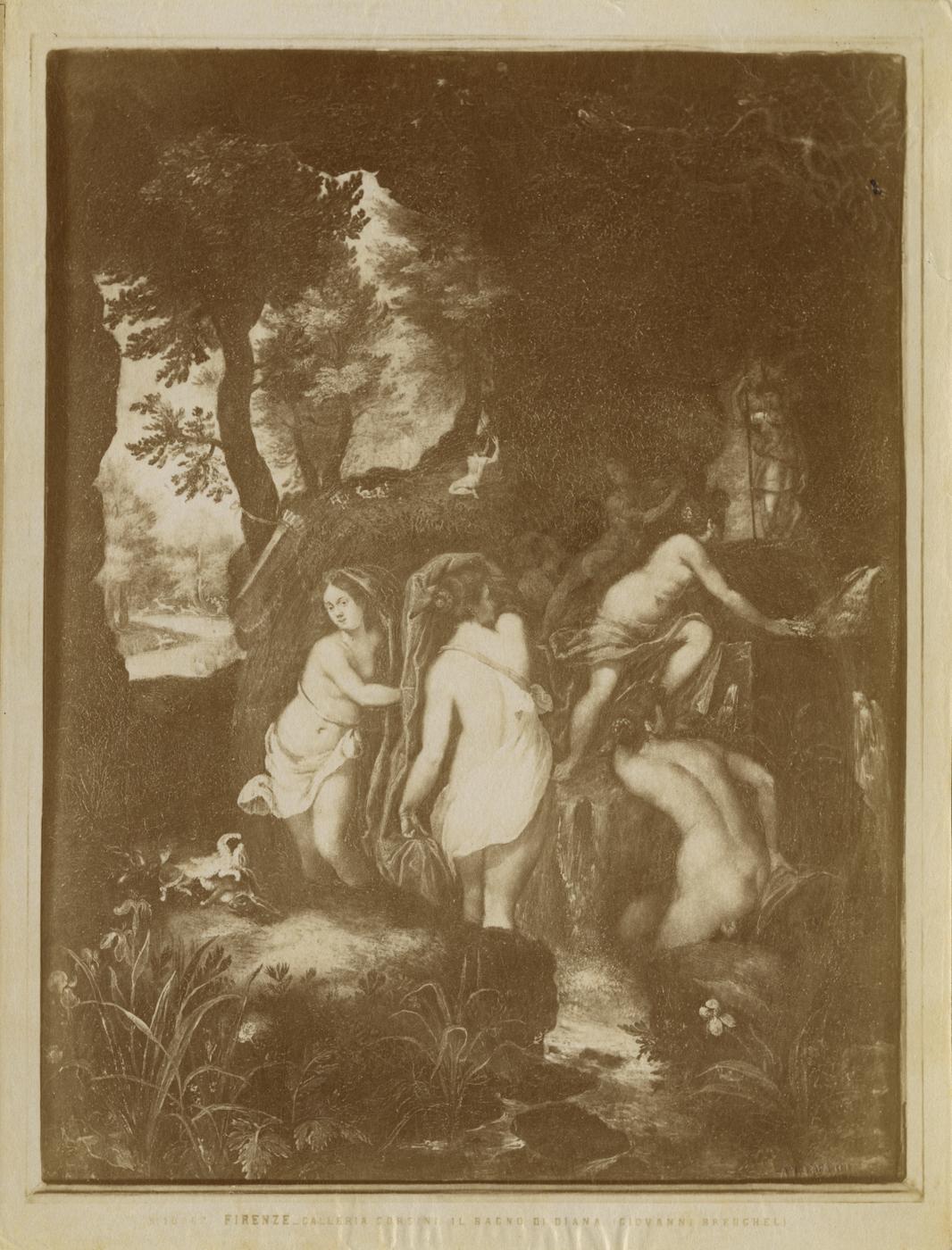 Il bagno di Diana - Dipinti (positivo) di Breughel, Jan, Fratelli Alinari (ditta) (XIX)