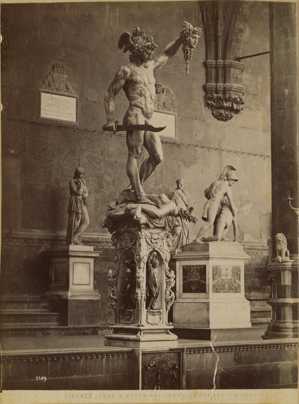 Perseo e la Medusa - Sculture (positivo) di Cellini, Benvenuto, Fratelli Alinari (ditta) (XIX)