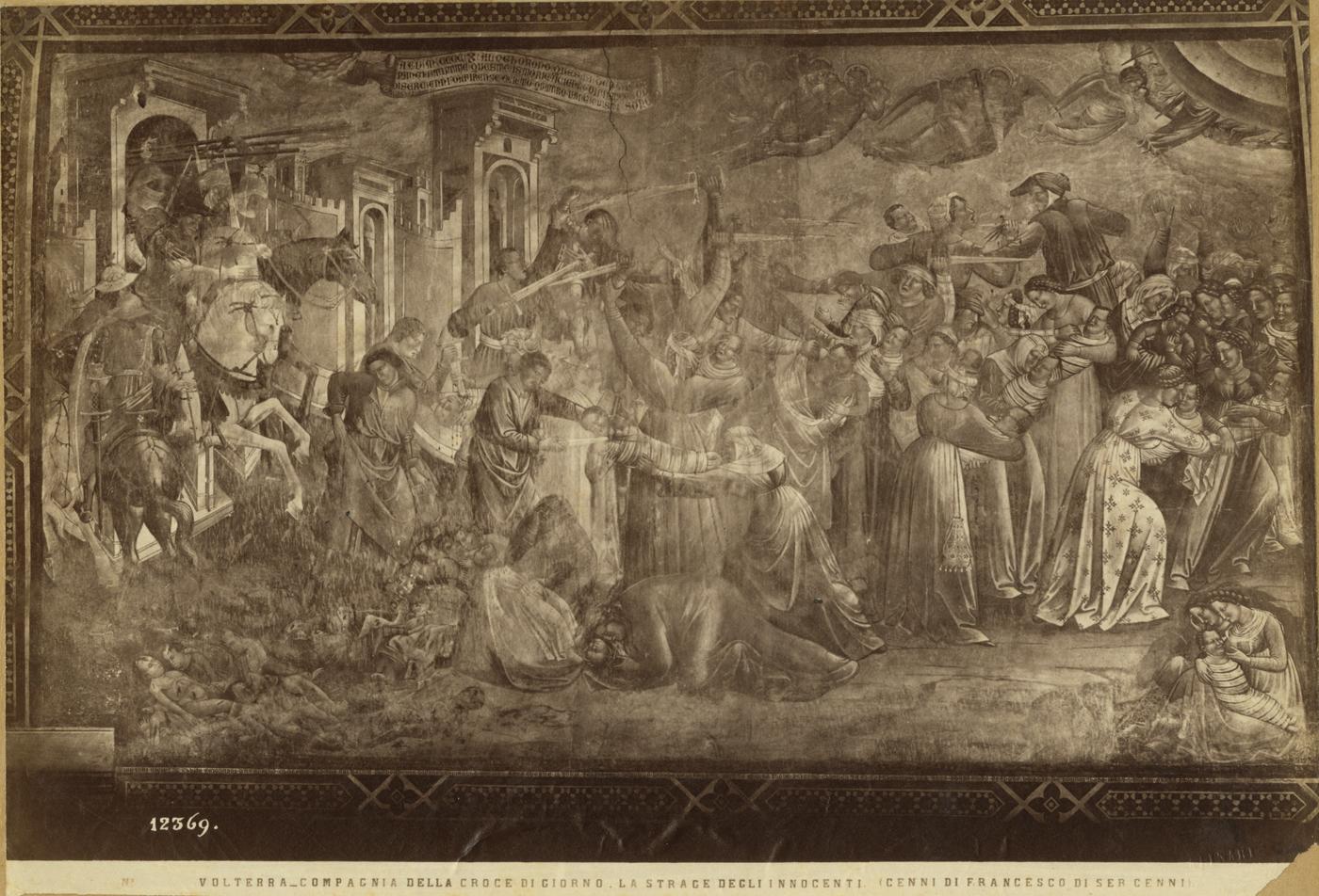 La strage degli innocenti - Affreschi (positivo) di Cenni di Francesco, Fratelli Alinari (ditta) (XIX)