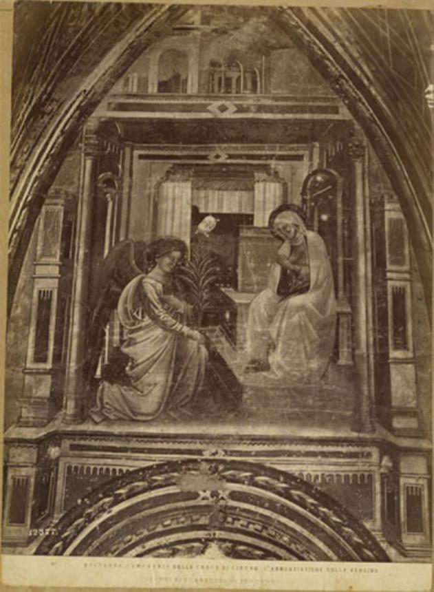 Annunciazione - Affreschi (positivo) di Cenni di Francesco, Fratelli Alinari (ditta) (XIX)