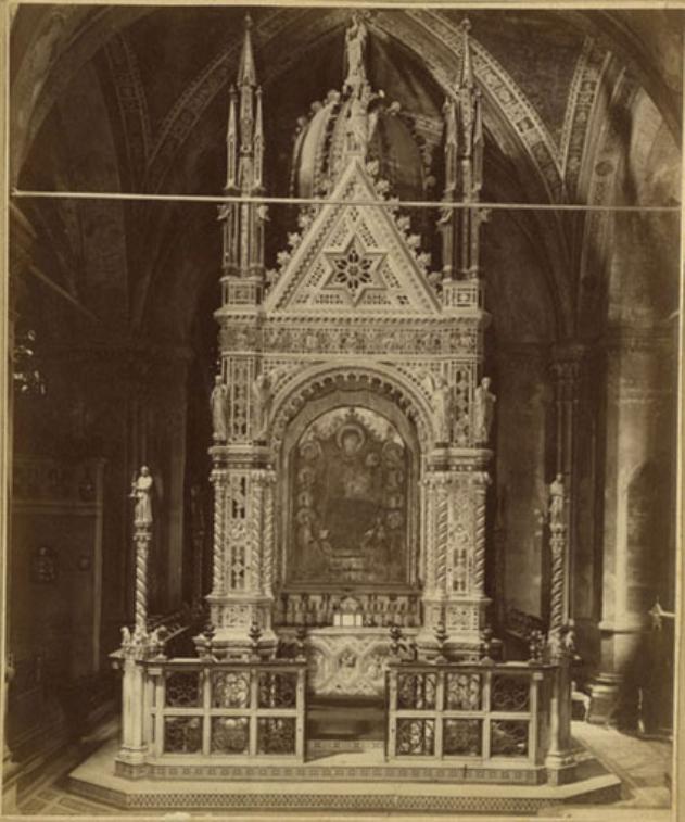 Madonna in trono con Bambino - Dipinti (positivo) di Daddi, Bernardo, Anonimo (XIX/ XX)