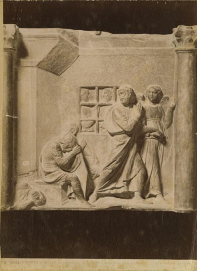 San Pietro liberato dal carcere - Sculture - Rilievi (positivo) di Della Robbia, Luca, Fratelli Alinari (ditta) (XIX)