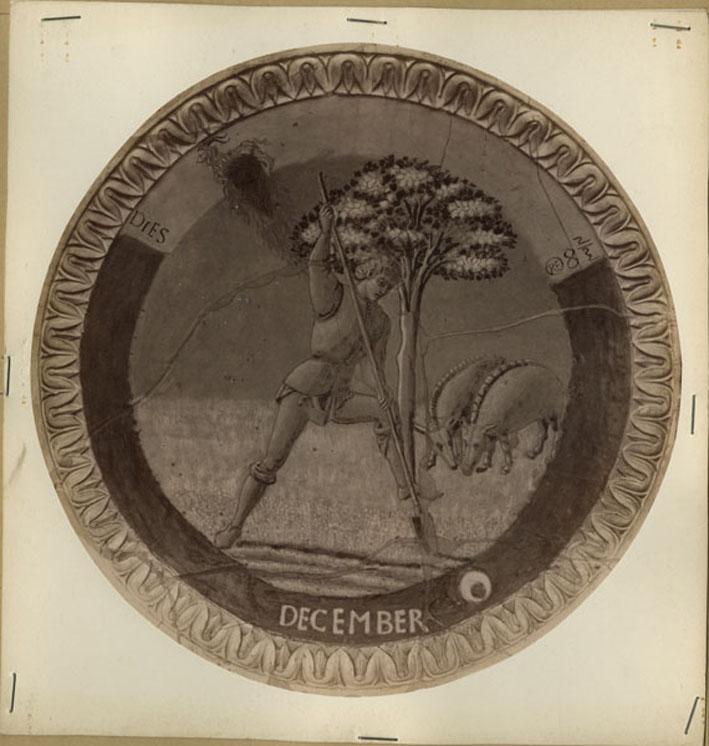 Mesi - Dicembre - Sculture - Rilievi (positivo) di Della Robbia, Luca, Anonimo (XIX/ XX)