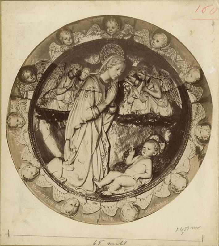 Adorazione del Bambino - Sculture - Rilievi (positivo) di Della Robbia, Andrea, Anonimo (XIX/ XX)