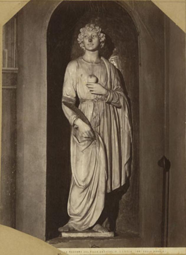 Santo - Sculture (positivo) di Della Robbia, Andrea, Fratelli Alinari (XIX)