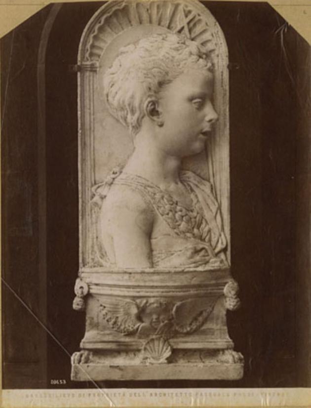 San Giovannino - Rilievi (positivo) di Da Settignano, Geri, Da Settignano, Desiderio (bottega), Donatello (attr), Fratelli Alinari (attr) (XIX)