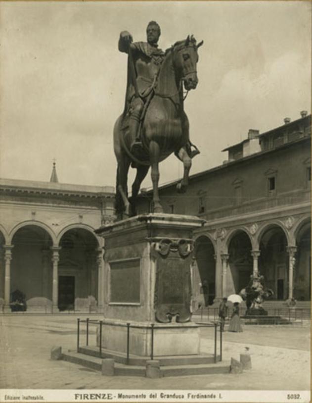 Monumento equestre a Ferdinando I - Sculture - Monumenti (positivo) di Giambologna, Anonimo (XIX/ XX)