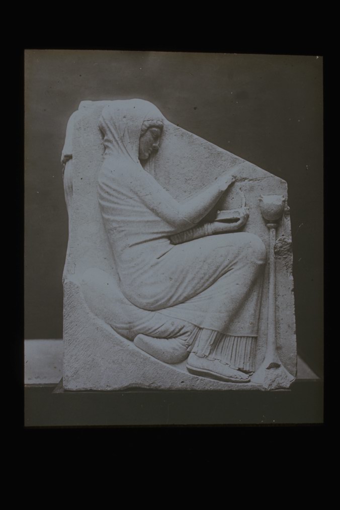 Archeologia - scultura (diapositiva) di Istituto Minerva - ambito greco (V secolo) (XX)