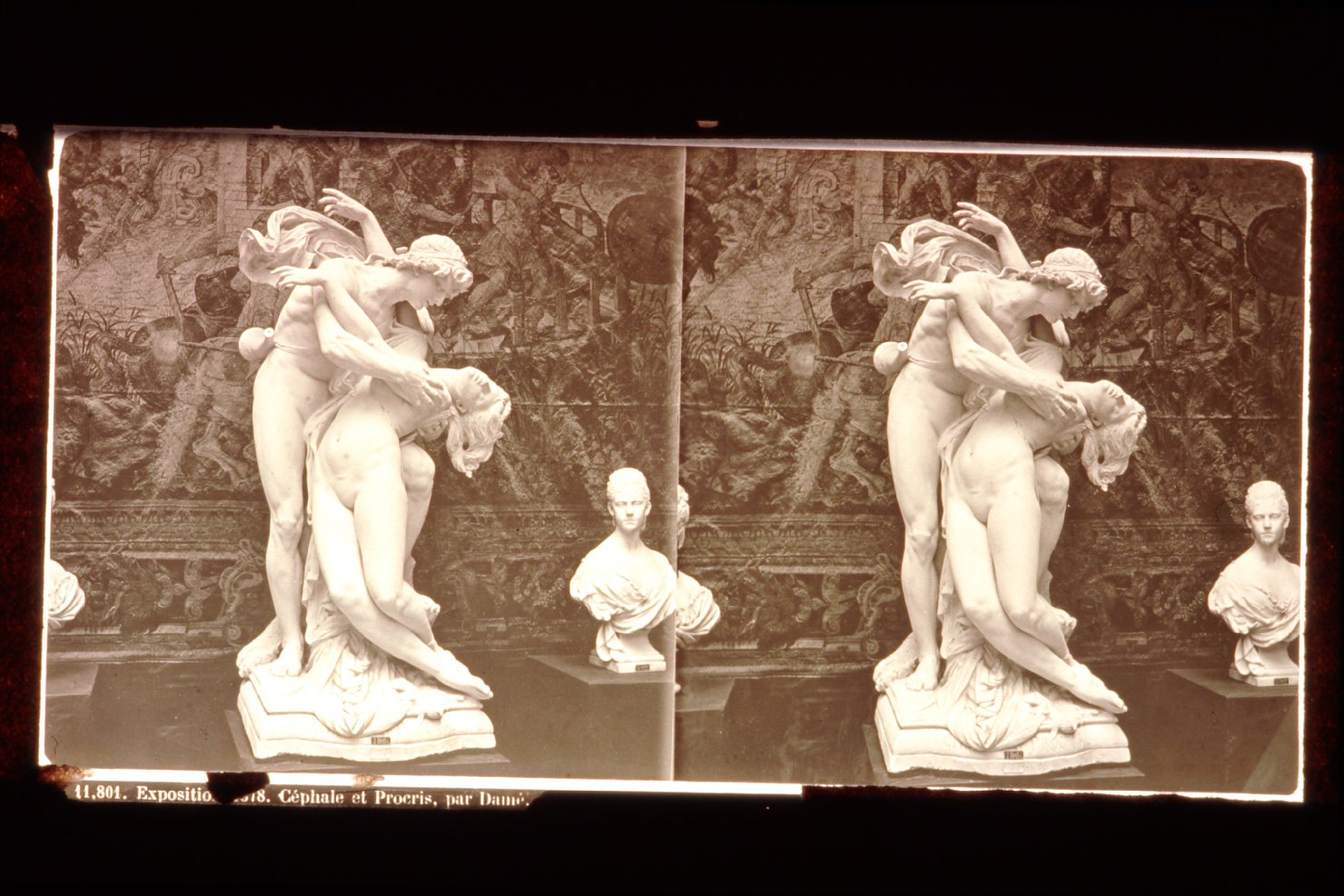 Cefalo e Procri - Sculture (diapositiva) di Lévy, J (ditta) (XIX)