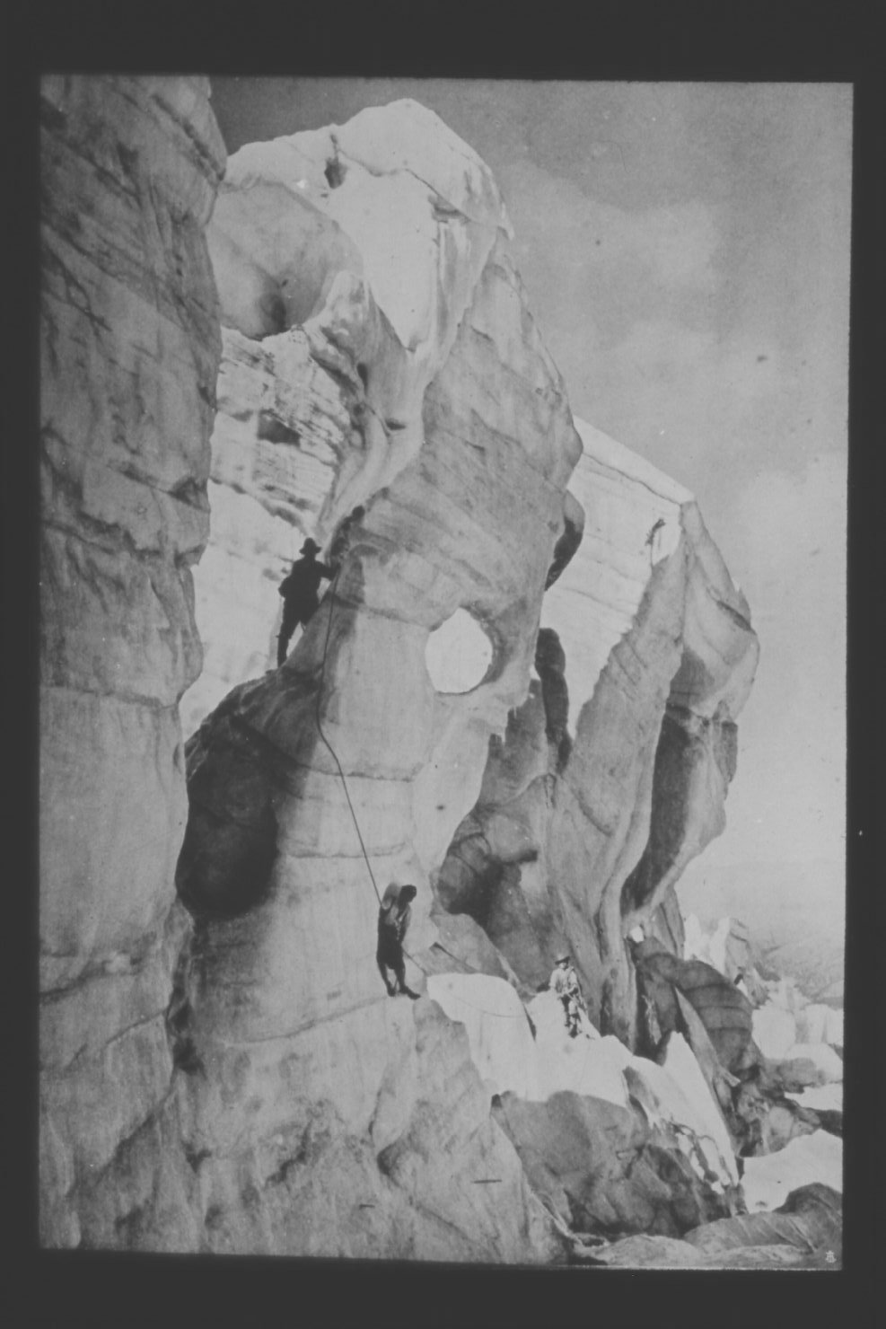 Alpinisti sulla Marmolada (diapositiva) di Anonimo (XX)