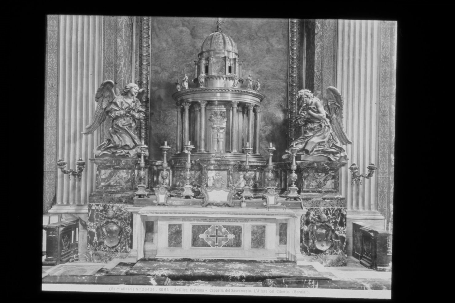 Monumenti sepolcrali - Sculture (diapositiva) di Bernini, Gian Lorenzo, F.lli Alinari S.p.A. - Istituto di Edizioni Artistiche (ditta) (XX)
