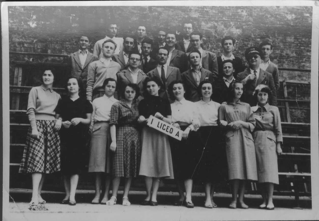 Una classe dell'anno scolastico 1949-50/ Liceo Ginnasio Minghetti/ Bologna (positivo) di Anonimo (XX)