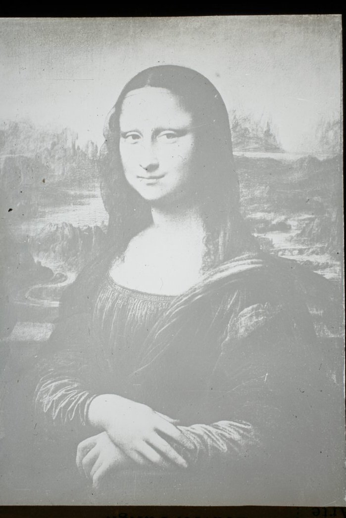Dipinti - La Gioconda (diapositiva) di Leonardo da Vinci, Minerva (XX)