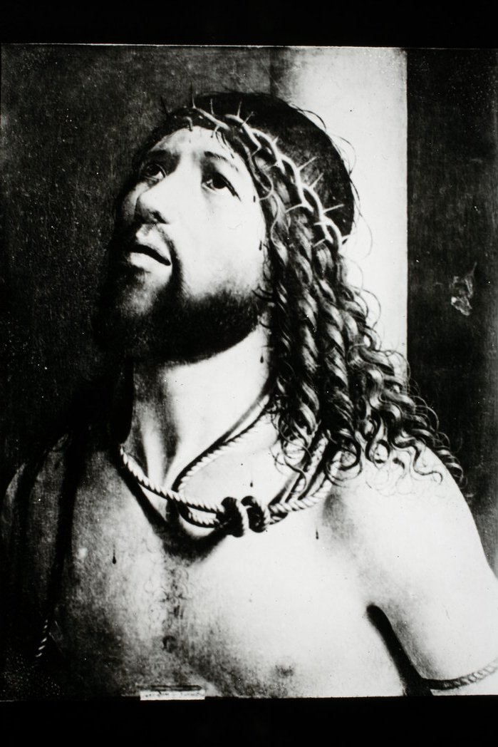 Antonello da Messina/ Cristo con corona di spine/ Pinacoteca di Brera (diapositiva) di Antonello da Messina, Ditta Croci, Felice (XX)
