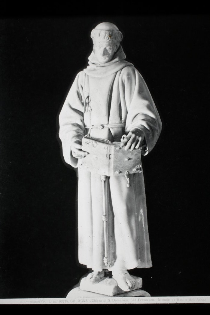 Nicolò dell'Arca/ San Francesco/ Chiesa di S. Domenico/ Bologna (diapositiva) di Niccolò d' Apulia detto Niccolò dell'Arca, Alinari I.D.E.A (XX)