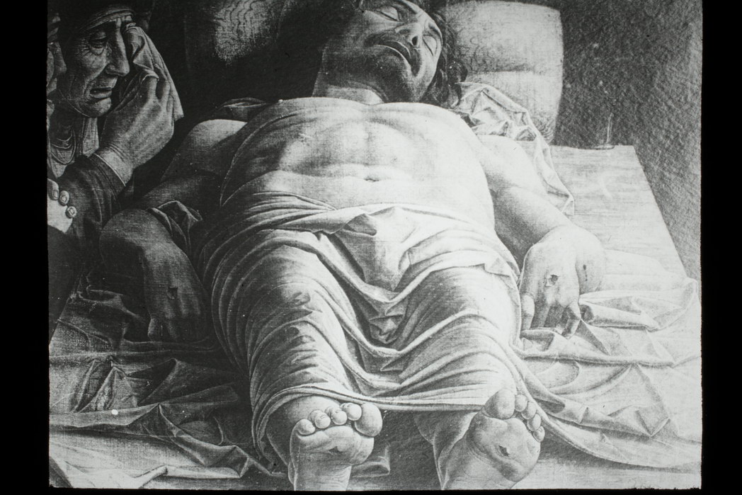 Mantegna, Andrea/ Cristo morto/ Pinacoteca di Brera/ Milano (diapositiva) di Mantegna, Andrea, Istituto Micrografico Italiano (XX)