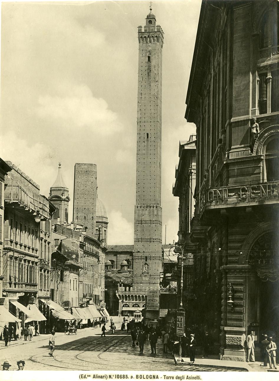 Bologna - Torri (positivo) di F.lli Alinari S.p.A. - Istituto Edizioni Artistiche - Firenze (ditta) (XX)