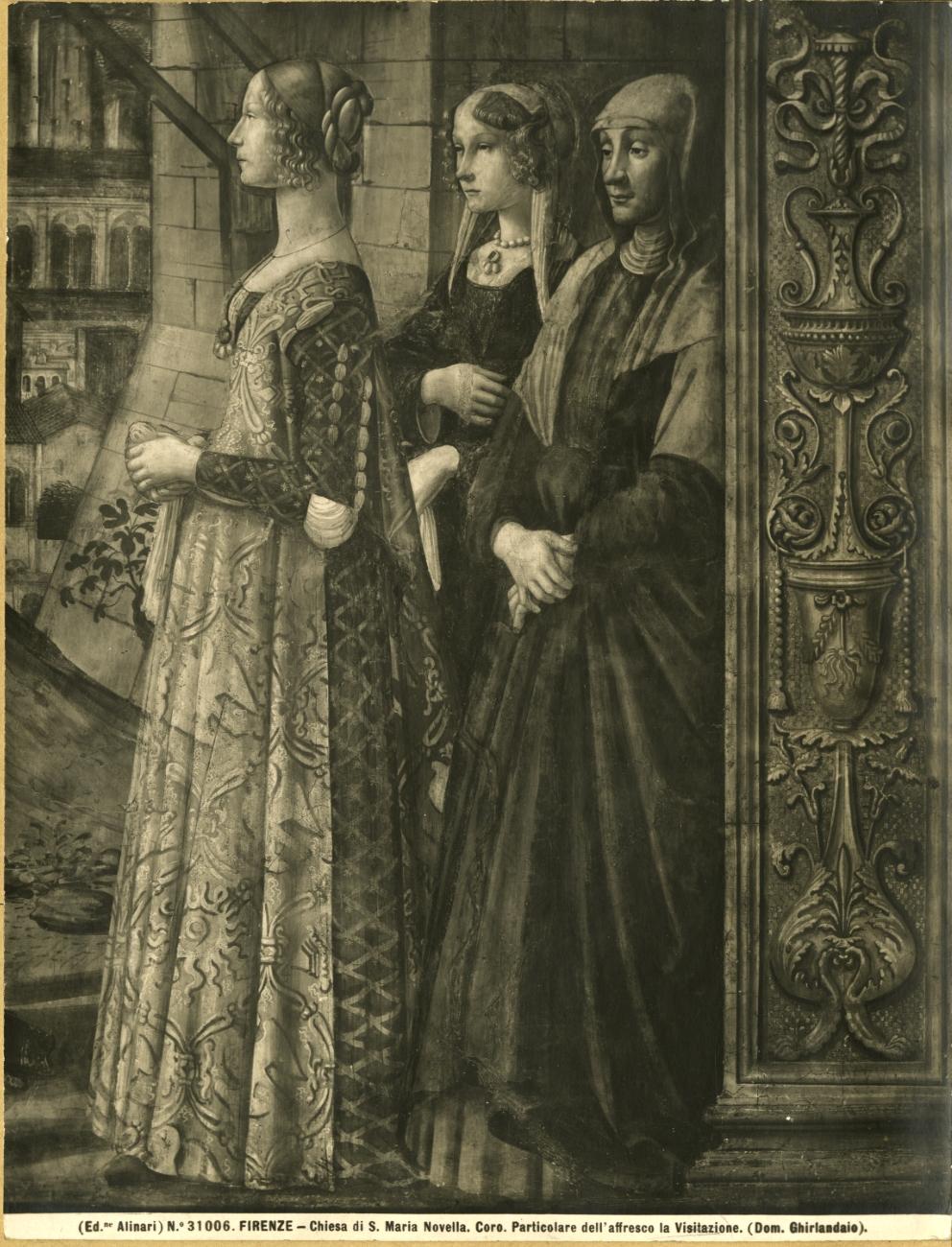 Domenico Ghirlandaio/ Visitazione/1486-1490/ Firenze/ S.Maria Novella (positivo) di Bigordi Domenico detto Domenico del Ghirlandaio, Alinari I.D.E.A (ditta) (XX)