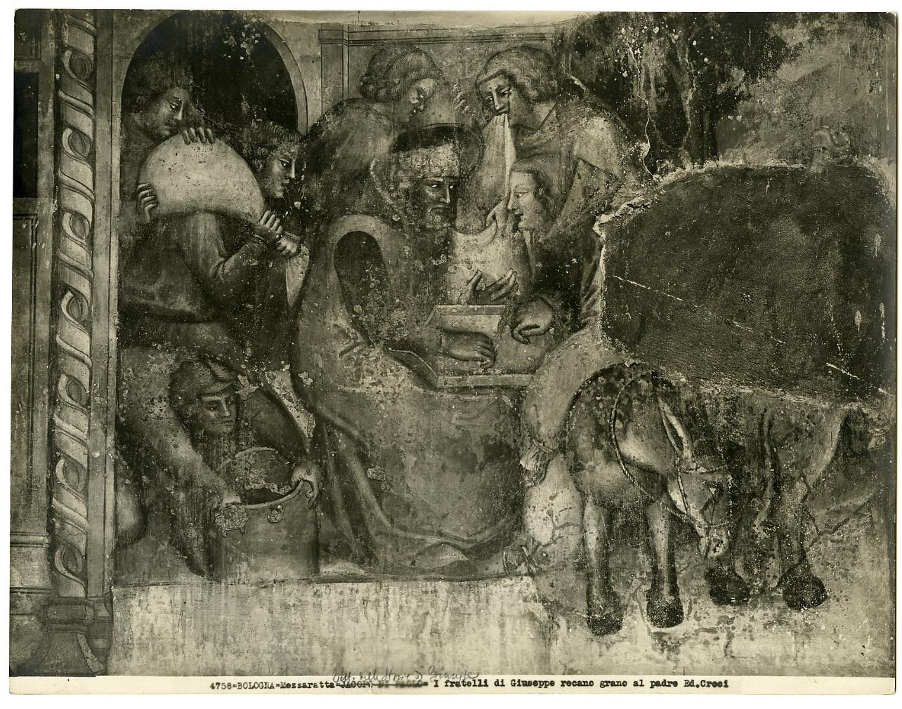 ?/ I fratelli di Giuseppe portano il grano al padre/ Pinacoteca Nazionale/ Bologna (positivo) di Jacopo di Paolo (attr), Croci, Felice (ditta) (XX)
