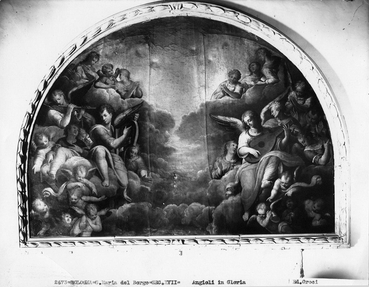 Dipinti - Gloria d'Angeli (positivo) di Procaccini, Ercole, Croci, Felice (XX)