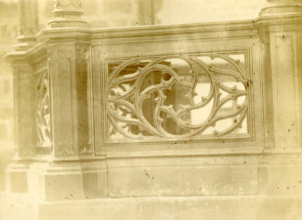 Balaustrata - Arredi (positivo) di Anonimo (XIX)