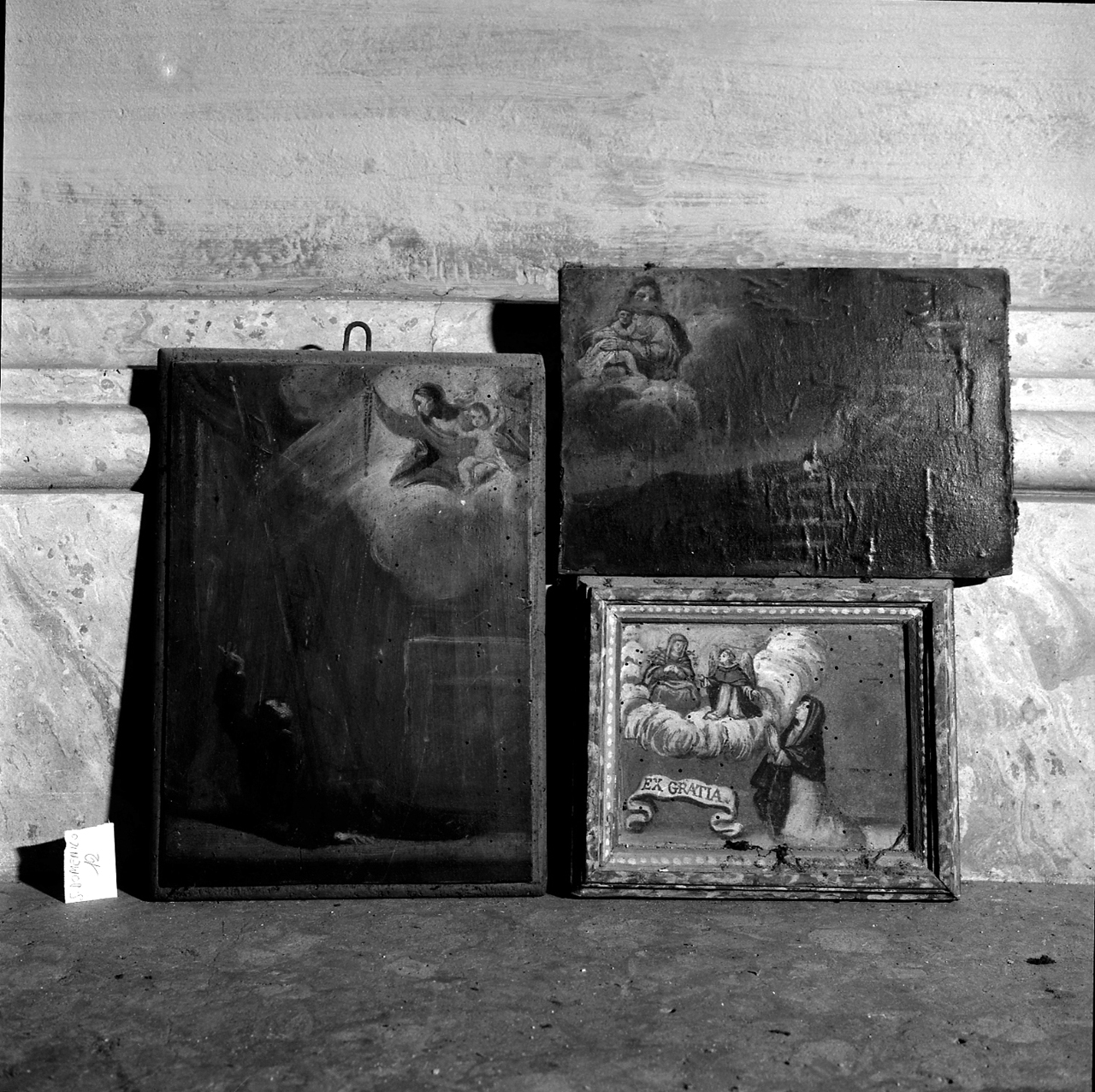 Miracoli della Madonna del Rosario (ex voto, serie) - manifattura emiliana (sec. XIX)