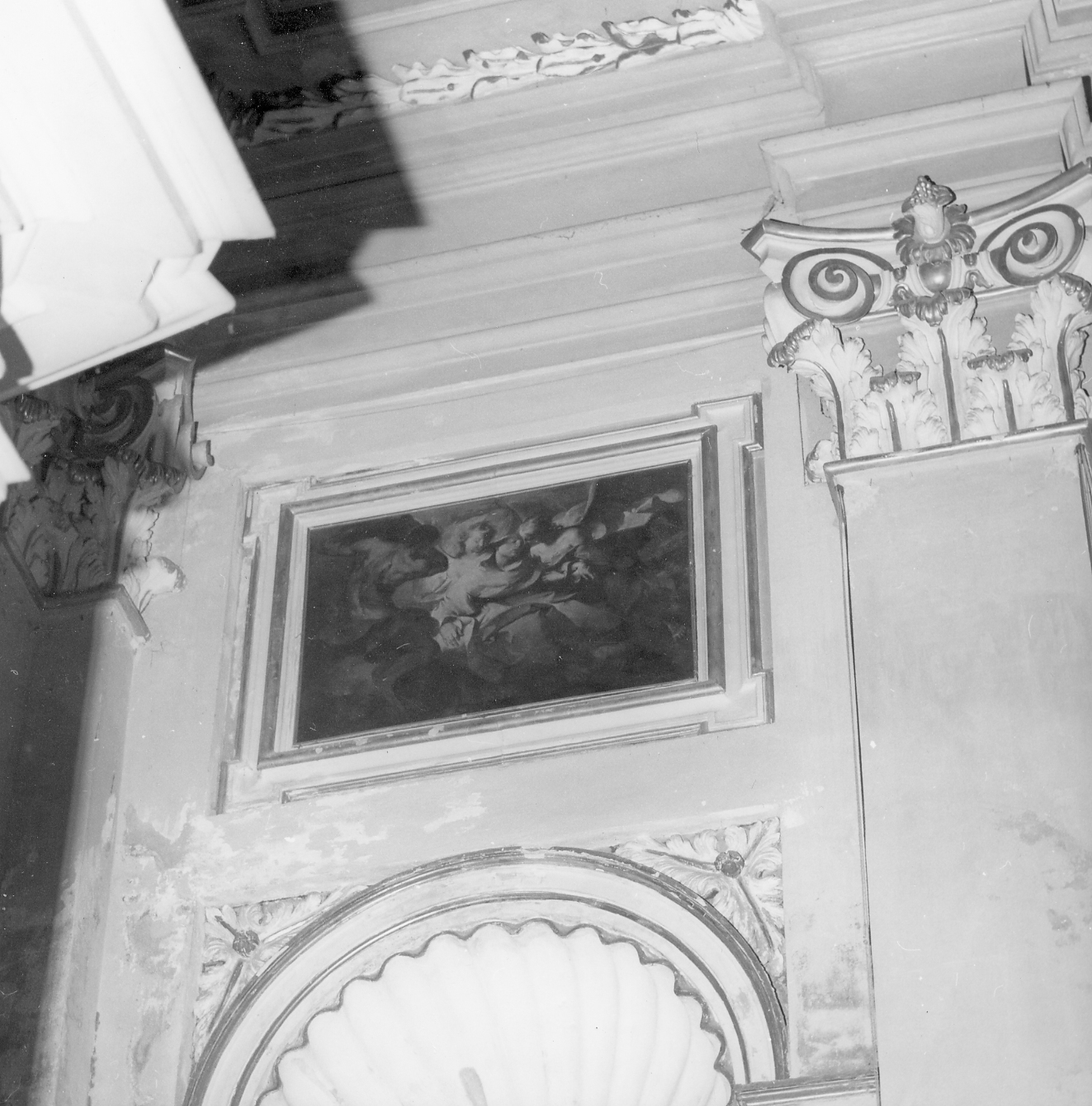 San Domenico in estasi (dipinto, elemento d'insieme) di Ferretti Giovan Domenico (secondo quarto sec. XVIII)