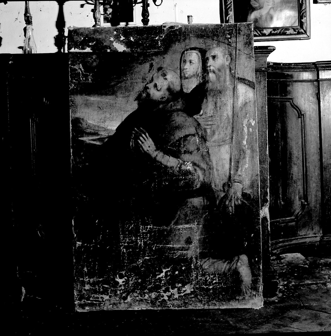 San Francesco d'Assisi (dipinto) di Bertucci Giovanni Battista il Giovane (cerchia) (sec. XVI)