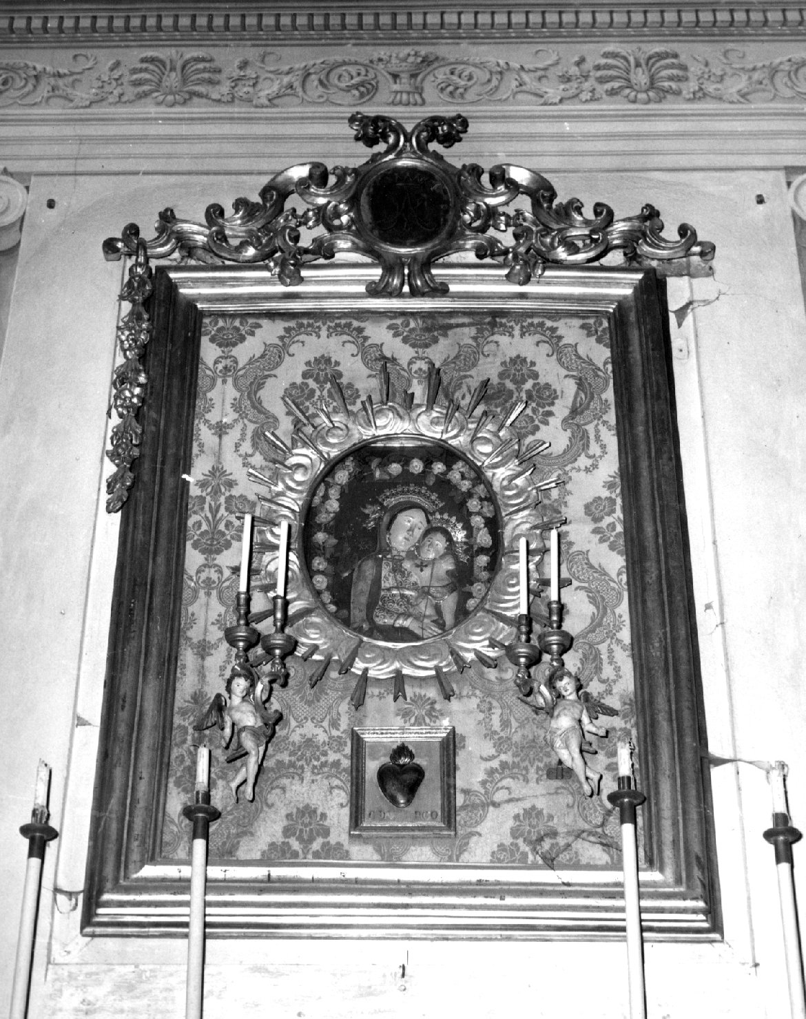 addobbo di immagine sacra - bottega imolese (sec. XIX)