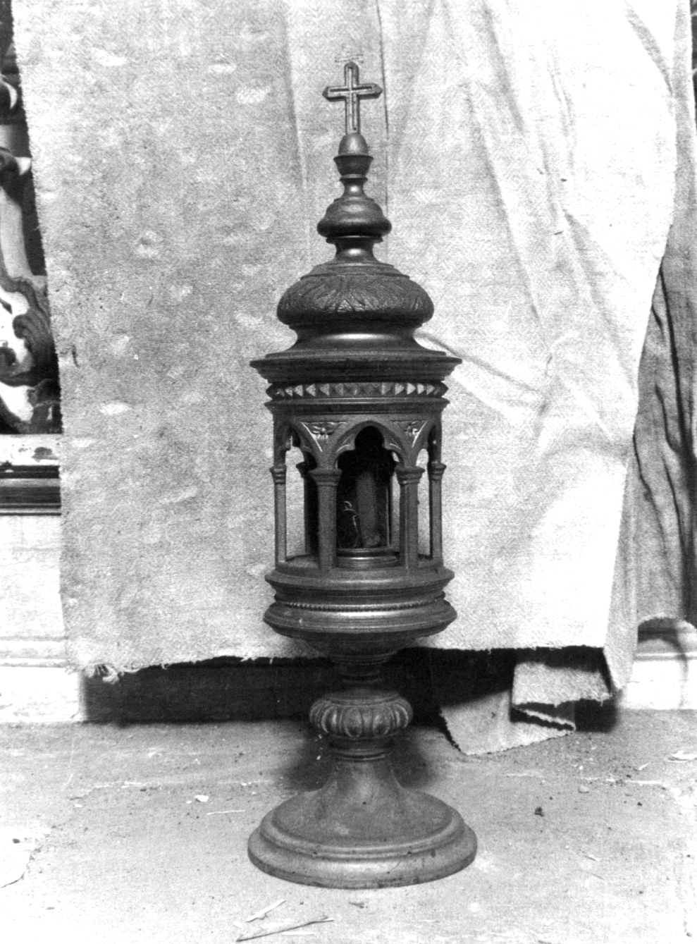 reliquiario architettonico - a tempietto - bottega imolese (secc. XVIII/ XIX)