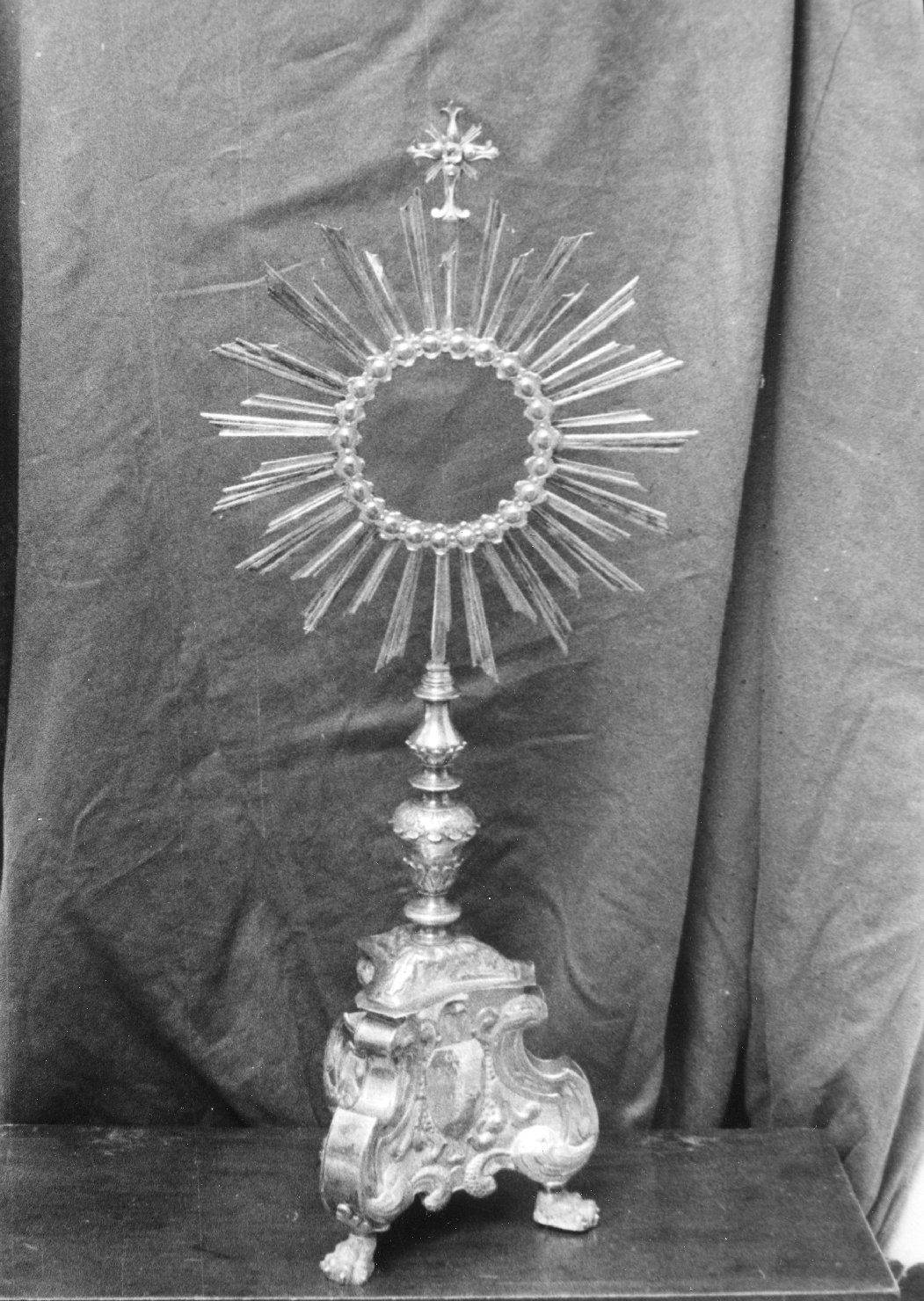 ostensorio - a raggiera - ambito emiliano (?) (sec. XVII)