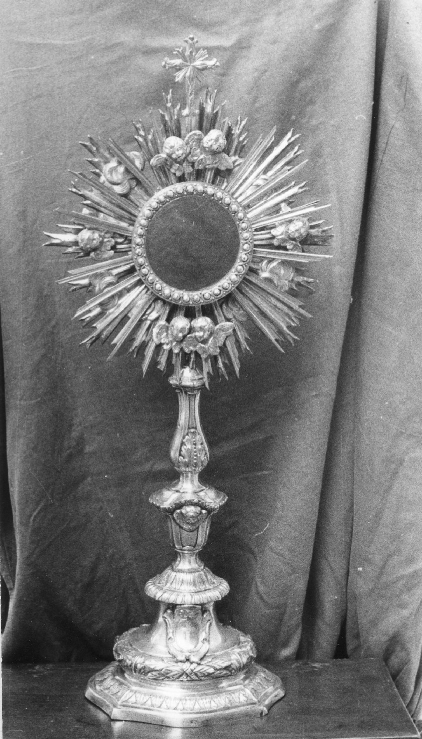 ostensorio - a raggiera - ambito bolognese (fine sec. XVIII)