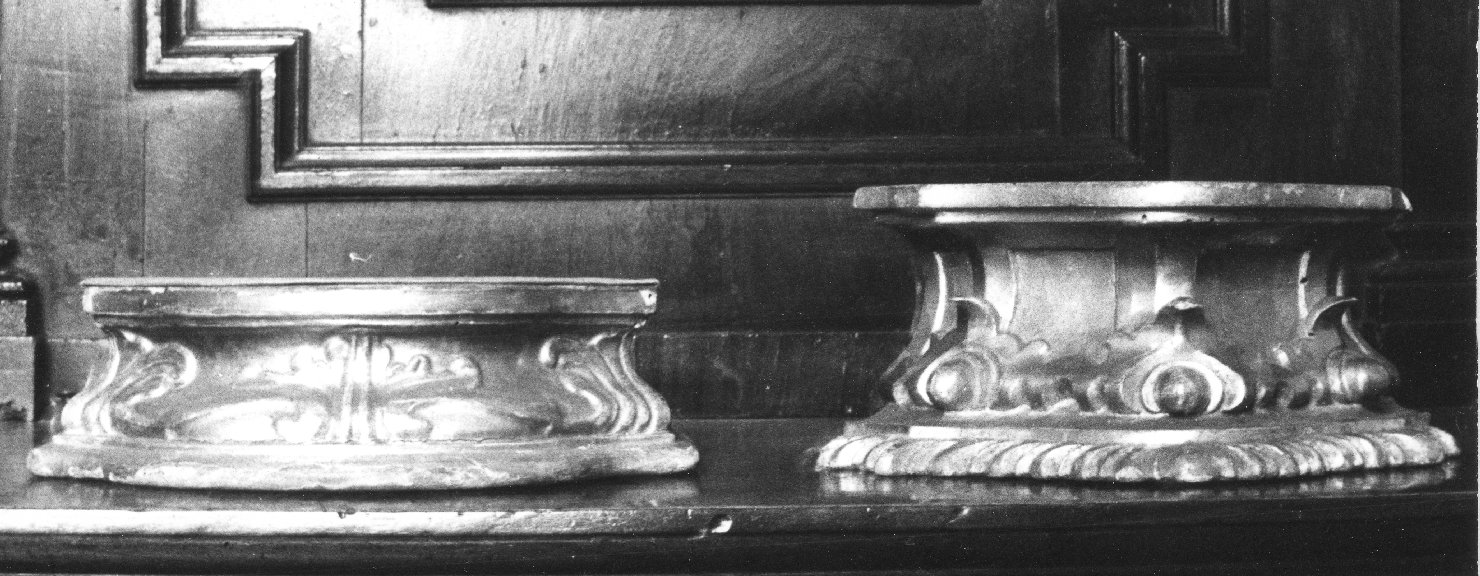 piedistallo - ambito bolognese (secc. XVII/ XVIII)