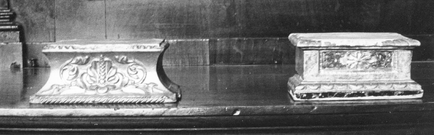 piedistallo - ambito bolognese (sec. XVII, sec. XIX)