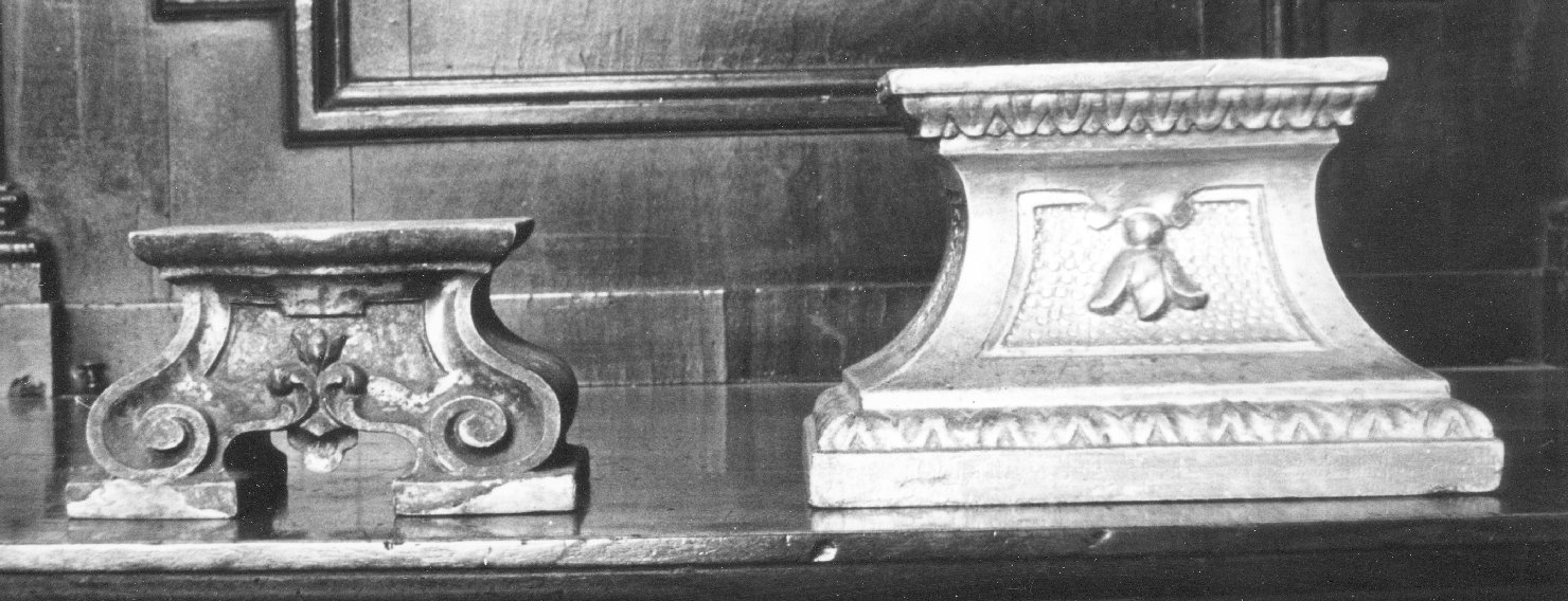 piedistallo - ambito bolognese (sec. XVII)