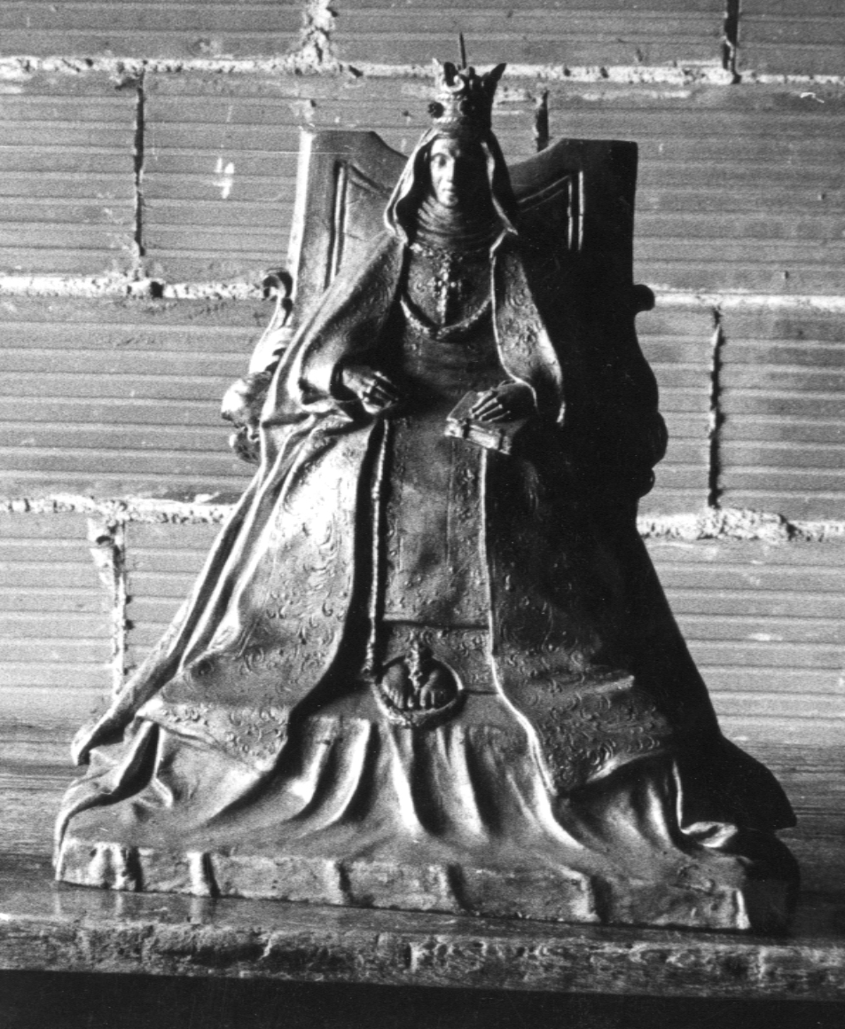 Santa Caterina de Vigri (statuetta devozionale) - produzione bolognese (sec. XVIII)